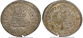 Leopold I 3 Kreuzer 1695-GE MS62 NGC, Prague mint, KM590. Only 6 examples of the type have been graded by both NGC and PCGS. HID09801242017 © 2024 Her...