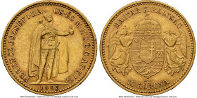 Franz Joseph I gold 10 Korona 1903-KB AU Details (Obverse Wheel Mark) NGC, Kormoczbanya mint, KM485. HID09801242017 © 2024 Heritage Auctions | All Rig...