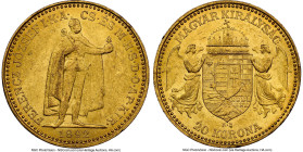 Franz Joseph I gold 20 Korona 1892-KB MS61 NGC, Kremnica mint, KM486. HID09801242017 © 2024 Heritage Auctions | All Rights Reserved