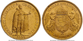 Franz Joseph I gold 20 Korona 1894-KB MS61 NGC, Kremitz mint, KM486. HID09801242017 © 2024 Heritage Auctions | All Rights Reserved
