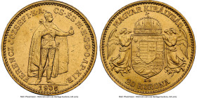 Franz Joseph I gold 20 Korona 1906-KB UNC Details (Obverse Cleaned) NGC, Kremnica mint, KM486. HID09801242017 © 2024 Heritage Auctions | All Rights Re...