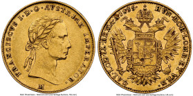 Lombardy - Venetia. Franz I gold 1/2 Sovrano 1835-M AU50 NGC, Milan mint, KM-C10a.2. HID09801242017 © 2024 Heritage Auctions | All Rights Reserved