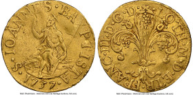 Tuscany. Francesco III gold Zecchino 1737 Clipped NGC, KM-C10. 3.26gm. HID09801242017 © 2024 Heritage Auctions | All Rights Reserved