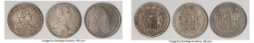 Tuscany. Pietro Leopoldo 3-Piece Lot of Uncertified Francescone (10 Paoli) Fine (Cleaned, Residue), Includes (1) 1769, (1) 1774, and (1) 1784 issue. S...