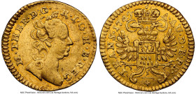 Maria Theresia gold 1/4 Ducat 1749 AU Details (Obverse Scratched) NGC, Karlsburg mint, KM618, Fr-547. HID09801242017 © 2024 Heritage Auctions | All Ri...