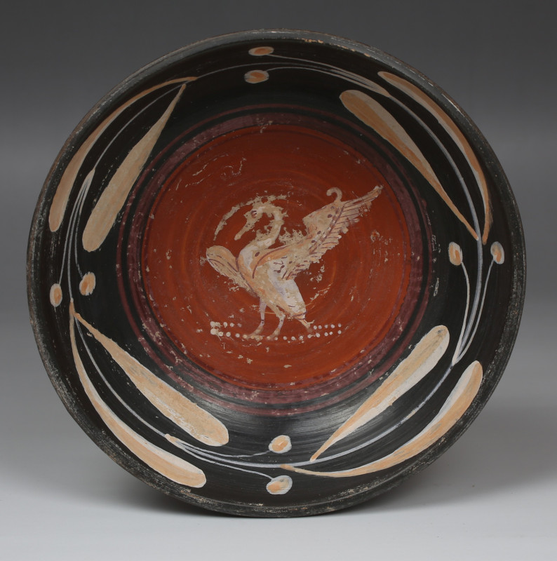 Greek bowl depicting a swan

ITEM: Bowl depicting a swan
MATERIAL: Pottery
C...