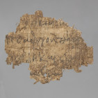 Egyptian papyrus fragment with demotic script