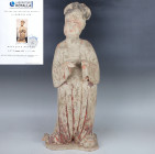 Chinese, Tang dynasty statuette of a Fat Lady with Thermoluminescence test (TL)