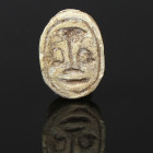 Egyptian scarab with three papyrus stalks above a neb (“Lord”) hieroglyph
