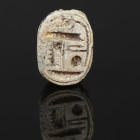 Egyptian scarab with Amun-Re is Lord