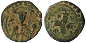 Crusader States. Principality of Antioch. Tancred, regent, (1101-1112). Follis. artificial sandpatina. 23mm, 2,96g