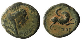 Seleucis and Pieria under C. Ummidius Durmius Quadratus. (56-57AD). Pseudo-autonomous Bronze Æ. reign of Nero. Antioch. artificial sandpatina. 19mm, 4...