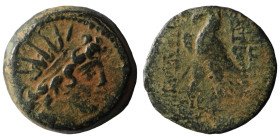 Seleucid Kingdom. Antiochos VIII. Epiphanes. (109-96 BC). Bronze Æ. Antioch. artificial sandpatina. 19mm, 6,21g