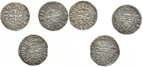 BALTIKUM - LIVLAND LIVONIA Reval
 Örtug (Artig) o.J. Kleines Lot aus 3 Artig, darunter auch Wennemar von Brüggenei (1389-1401). 3 Stück Sehr schön-vo...