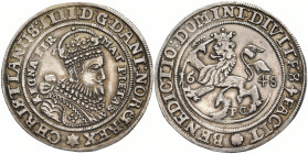 NORWEGEN
Christian IV., 1588-1648. Speciedaler 1648, Christiania. Ahlström 49; Dav. 3534; Thesen 49. 28.29 g. R Etwas berieben, sehr schön