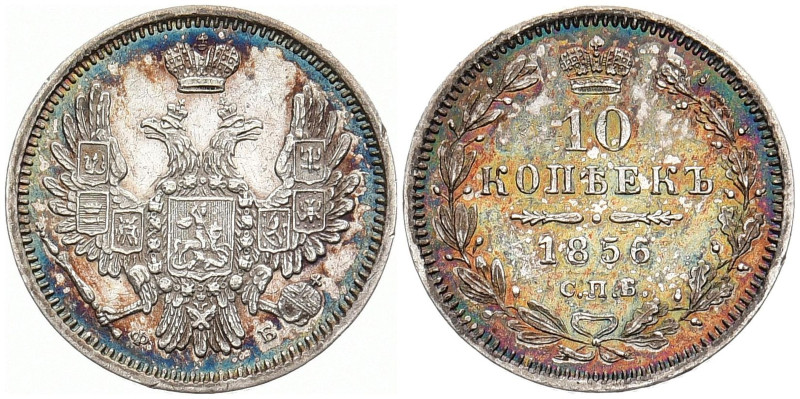 RUSSLAND GROSSFUERSTENTUM / KAISERREICH
Alexander II., 1855 - 1881. 10 Kopeken ...