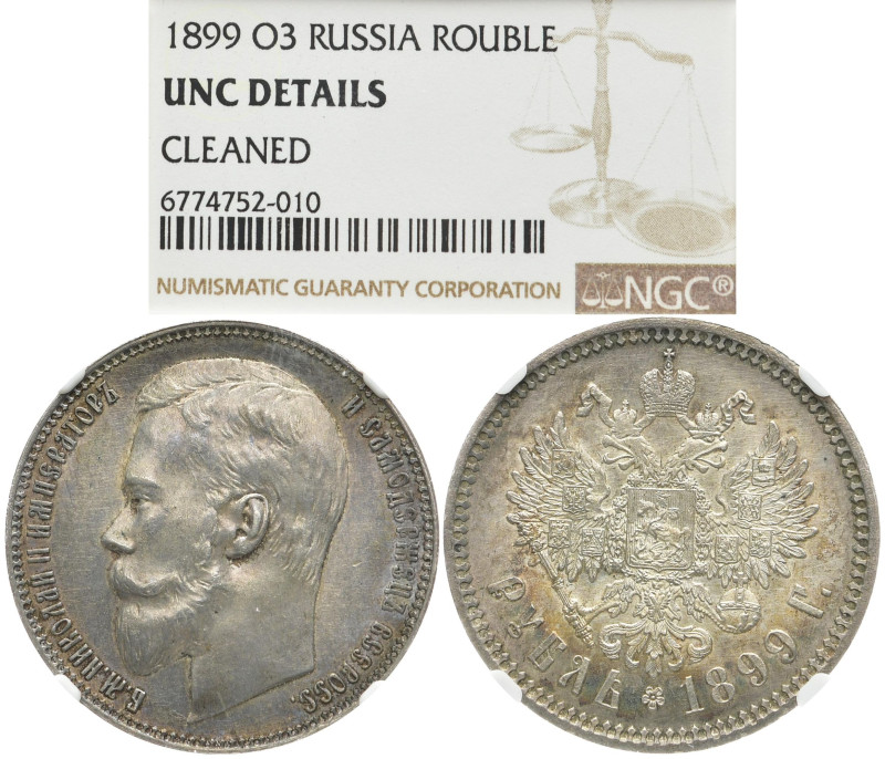 RUSSLAND GROSSFUERSTENTUM / KAISERREICH
Nikolaus II., 1894 - 1917. Rubel 1899 F...