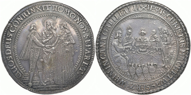 HAMBURG, Stadt
 Doppelter Schautaler o.J. (um 1635), von Matthias Freude. Auf d...