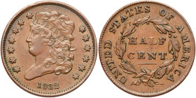 1832 Classic Head Half Cent. XF