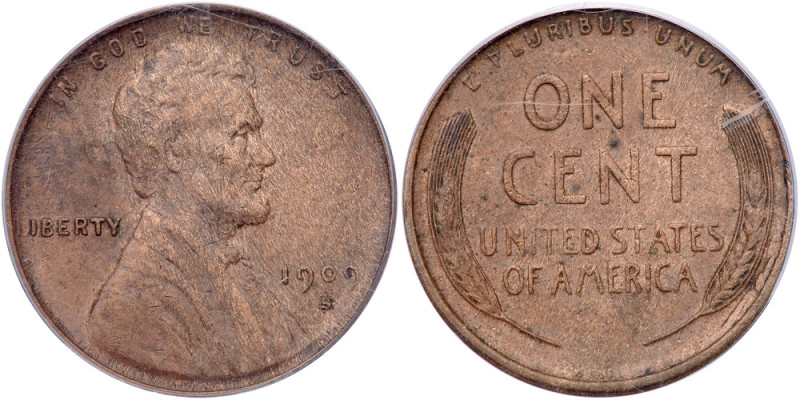 1909-S Lincoln Cent. VDB. PCGS EF45

1909-S. VDB. PCGS graded EF-45 Brown. Pop...