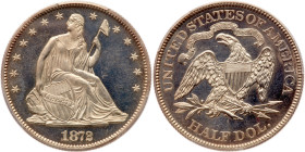 1872 Liberty Seated Half Dollar. PCGS PF63