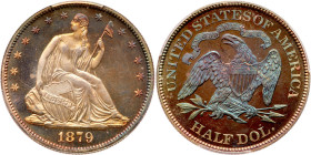 1879 Liberty Seated Half Dollar. PCGS PF67