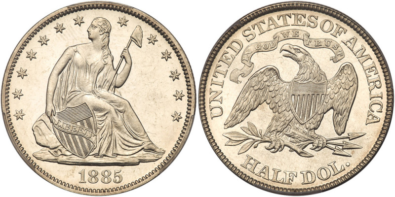 1885 Liberty Seated Half Dollar. PCGS PF65

1885. PCGS graded Proof 65 Cameo. ...