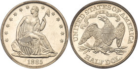 1885 Liberty Seated Half Dollar. PCGS PF65