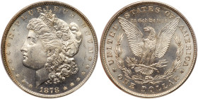 1878 Morgan Dollar. 8 tail feathers. PCGS MS65
