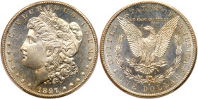 1897-S Morgan Dollar. PCGS MS65