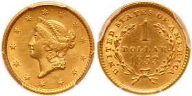 1853 $1 Gold Liberty
