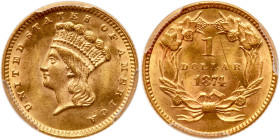 1874 $1 Gold Indian