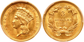 1854 $3 Gold