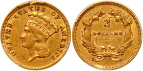 1854 $3 Gold