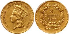 1885 $3 Gold
