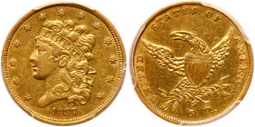 1837 $5 Classic Head