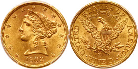 1902-S $5 Liberty. PCGS MS63