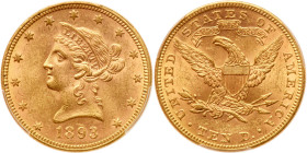 1893 $10 Liberty. PCGS MS61