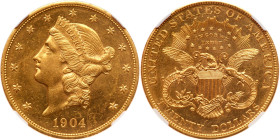 1904 $20 Liberty. NGC MS62