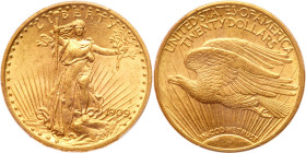 1909 $20 St. Gaudens. PCGS MS62