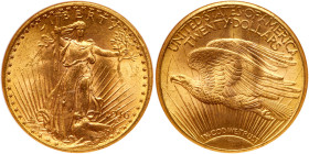 1916-S $20 St. Gaudens. NGC MS63