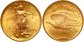 1924 $20 St. Gaudens. NGC MS64