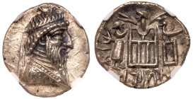 Kingdom of Persis. Autophradates IV. Silver Drachm (3.98 g), 1st century BC. NGC AU