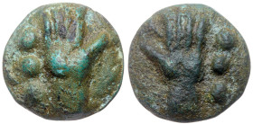 Anonymous. Aes Grave Quadrans 40 mm, (70.80 g), ca. 265 BC. XF