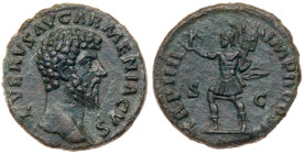 Lucius Verus. AE As (25.93 g), AD 161-169. XF