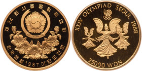 Korea (South). 25,000 Won, 1987. PF