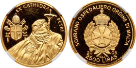Malta. 2500 Liras, 2005. PF68