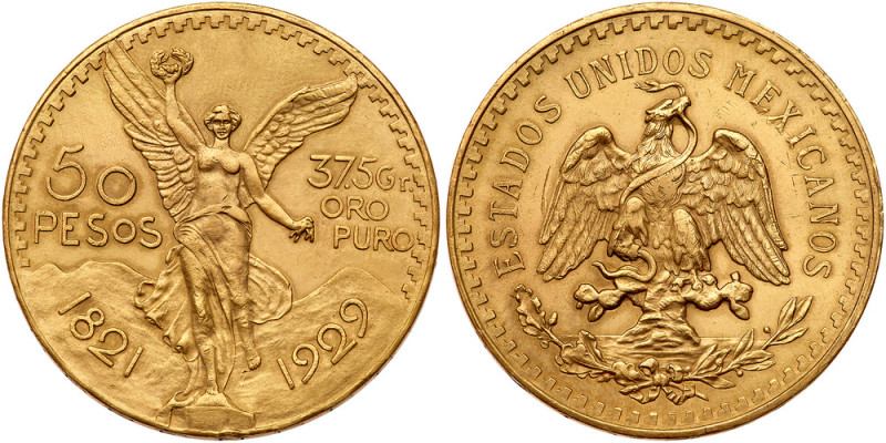 Mexico. 50 Pesos, 1929. XF

Mexico. 50 Pesos, 1929. Fr-172; KM-481. Weight 1.2...