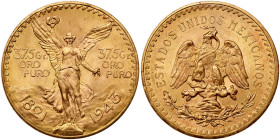Mexico. 37.5 Grams Pesos (50 Pesos), 1943. BU