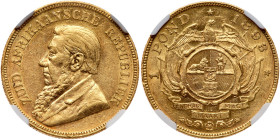 South Africa. Pond, 1893. NGC AU55
